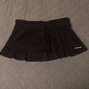 Patagonia Womens Black Tennis Skort Large
